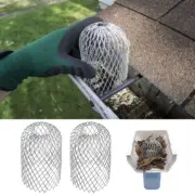 1/4pcs Roof Gutter Guard Filters Downpipe Stops Leaf Drains Filter Strainer AU.