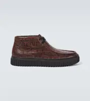 [Clarks Originals] Clarks Originals x Martine Rose Cur Torhill leather boots UK 10 green