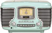 CR612B-AB Corsair Tabletop AM/FM Bluetooth Radio with CD Player and Dual Alar...