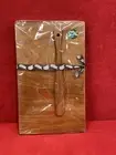 Kauri Timber Wood Cutting Board W/Cheese Knife & Paua Inlay New Zealand New