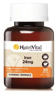 Nutrivital Iron 24mg | 30 tablets