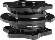 NRG Innovations NRG-SRK-R200BK-BK SRK-R200BK-BK SFI 42.1/6- Bolt Steering Wheel Quick Release Adapter, Black