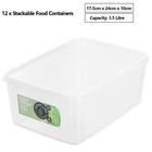 12 x 3.5L Storage Box Food Container Kitchen Pantry Freezer Fridge Organiser