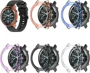 Turnwin Case intended for Ticwatch GTX Bands, Soft Flexible TPU Silicone Shock-Proof and Scratch-Resistant Protector Cover Case intended for Ticwatch GTX Bands Smartwatch (Black,Clear,Orange,Blue,Purple)