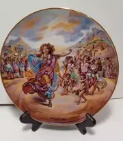 Royal Cornwall COLLECTOR PLATES THE PROMISED LAND -MIRIAM'S SONG OF THANKSGIVING