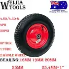 16"4.80/4.00-8 steel Rim Pneumatic Wheelbarrow Wheels Cart Tyres Trolley AIR
