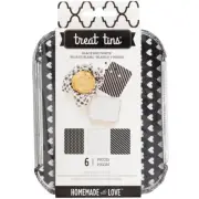 Homemade With Love Food Craft Tins Small Black And White(2 pices)
