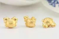 在飛比找Yahoo!奇摩拍賣優惠-俐格珠寶批發 純金9999 黃金螃蟹  純金螃蟹串珠  黃金