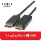 【艾思黛拉】1.8M DisplayPort To HDMI 公對公 DP 轉 HDMI轉接線 轉換器 轉接頭 1.8米 (單向)