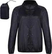 [Mayoii] Women's Lightweight Waterproof Jacket, Ultrathin Packable Raincoat Rain Jacket Hooded Sun Protection Shirt