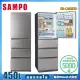 【SAMPO 聲寶】450公升一級能效玻璃變頻四門星漾美滿冰箱SR-C45GDD(含拆箱定位+舊機回收)
