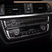 Sports Car Air Condition CD Panel Cover Carbon Fibre Sticker For BMW F30 13-18 (for: BMW)