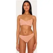 Nude Mesh Underwired Bra, Nude
