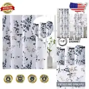 Vintage Floral Blackout Curtains 95" Length 2 Panel Set for Elegant Living