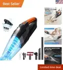 Lightweight Cordless Dust Buster - 30 Minutes of Effortless Wet and Dry Cleaning