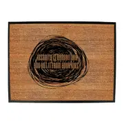 Insanity Is Hereditary - Funny Novelty Doormat Man Cave Floor mat