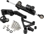 Motorcycle steering damper For DUCATI 795 796 2008-2023 Stabilizer Linear Dampers Mounting Support Motorcycle CNC Aluminum Steering Damper Bracket Set