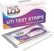 UTI Urine Test Strips(Pack of 6 )Individually Wrapped Urinary Tract Infection UTI Test Kit for Women, Men, Kids Cats and Dogs