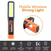 1x COB LED Cordless Magnetic Work Light USB Inspection Lamp Torch Rechargeable