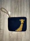 Old Navy Giraffe Synthetic Suede Wristlet Wallet New