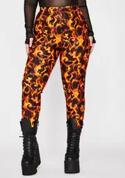 I'm Hotter Than U Flame Leggings