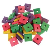 50 Pcs Parrot Chewing Toy Playground Conure Bird Enrichment Toys