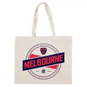 Melbourne Demons AFL Canvas Tote Carry Shopping Grocery Bag