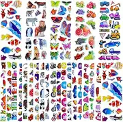 Sticker, 3D Puffy Stickers, 25 Different Stickers Suitable for Scrapbooks, Diaries, Including Animal, Numeric Letter, Dinosaur, Letter, Marine Animals, Smiley Faces, Transportation, Butterflies