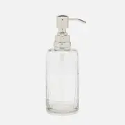 Pigeon & Poodle Argos Clear Soap Pump 2.5"D x 7.5"H - NEW!