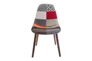 SK Designer Living | Replica Eames DSW Hal Inspired Chair | Multicoloured V2 & Walnut