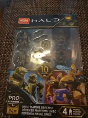 MEGA CONSTRUX HALO Pro Builders UNSC Marine Defense Mini-Figure Set GFT67 94 Pcs