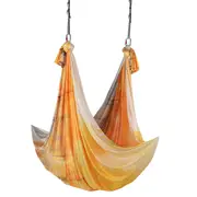 Gold 5m Aerial Yoga Hammock with Accessories for Home & Studio Practice