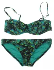 Proenza Schouler Crossback Two Piece Turquoise Swimsuit Size Small L73818