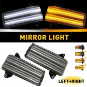 Switchback LED Side View Mirror Light Clear Lens For 2020-2024 Silverado Sierra