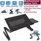 Portable Foldable Laptop Stand Desk Table Tray Adjustable Sofa Bed Mouse Pad OZ