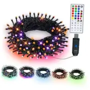Color Changing Halloween Lights, 33ft RGB String Lights with Remote & 100 LED