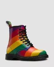Doc Dr. Martens Unisex 1460 Pride Striped Smooth Leather Boots NIB M-10 / W-11