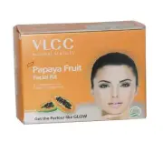 VLCC Papaya Fruit Facial Kit 60gm / For Blemish Free Fairer Complexion