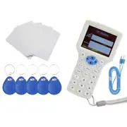 Portable smart card reader/writer RFID copier IC card decryption reader/writer copier - English voice broadcast 3.2 inch LCD display
