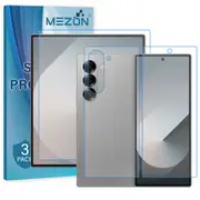 [3x in 1] Samsung Galaxy Z Fold6 Premium Clear Edge-to-Edge Full Coverage Hydrogel Screen Protector Film by MEZON (Galaxy Z Fold6, Hydrogel) – FREE EXPRESS
