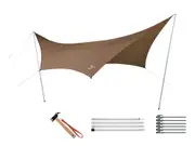 SNOW PEAK HD Tarp "Shield" Hexa (M) Pro Set