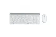 Logitech MK470 Slim Wireless Keyboard Mouse Combo Nano Receiver 1 Yr Warranty -White