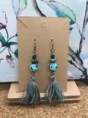 3” Bronze-tone Earring Set Boho Retro Dangle Drop Hook New Free Ship 3490