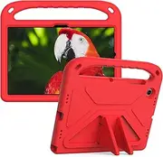 EabHulie Tablet Case for Samsung Galaxy Tab A8 10.5 X200/X205 Lightweight EVA Shockproof Handle Stand Cover, Kids Friendly Protective Case Red