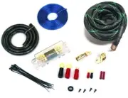 1/0 GAUGE AWG 100% OFC COPPER HAND BRAIDED AMPLIFIER INSTALL KIT 5000 WATTS