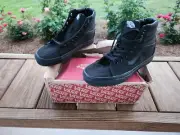 VANS SK8-HI BLACK/BLACK/BLACK NIB! MEN'S 6.5 / WOMEN'S 8