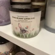 New Bath & Body Works Candle Some Bunny Loves You Marshmallow Fluff Easter