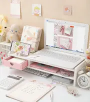 Computer Desk Organizer Monitor Stand Printer Stand Office Supply