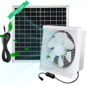 Solar Powered Exhaust Fan - 17W Solar Panel + 8 Inch High Speed Fan for Attic...