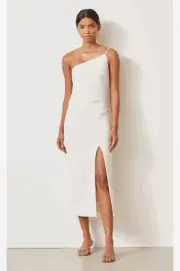BNWT BEC & BRIDGE VANILLA BEAN DOMINIQUE MIDI DRESS - SIZE 12 AU/8 US (RRP $240)